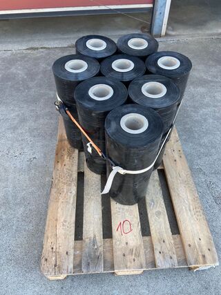 8x Plasticfolie, Zwart